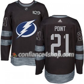 Adidas Maillot de Hockey Tampa Bay Lightning Brayden Point 21 1917-2017 100th Anniversary Noir Authentic - Homme